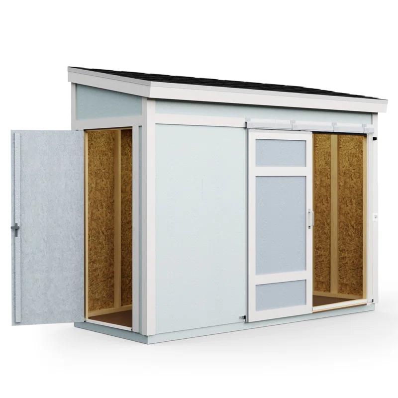 Handy Home Cambria 10 ft. W x 4 ft. D Wood Lean-To Storage Shed