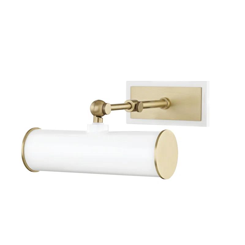 Acosta Picture Light - White and Antique Brass / 1 Light