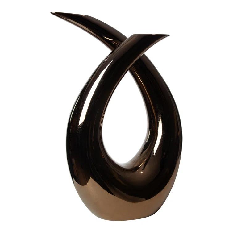Global Views Loop Sculpture-Bronze
