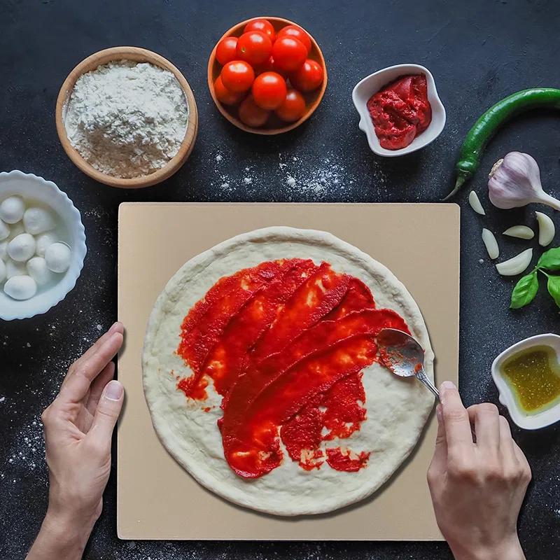NutriChef Non-Stick Aluminum 12.8'' Pizza Stone