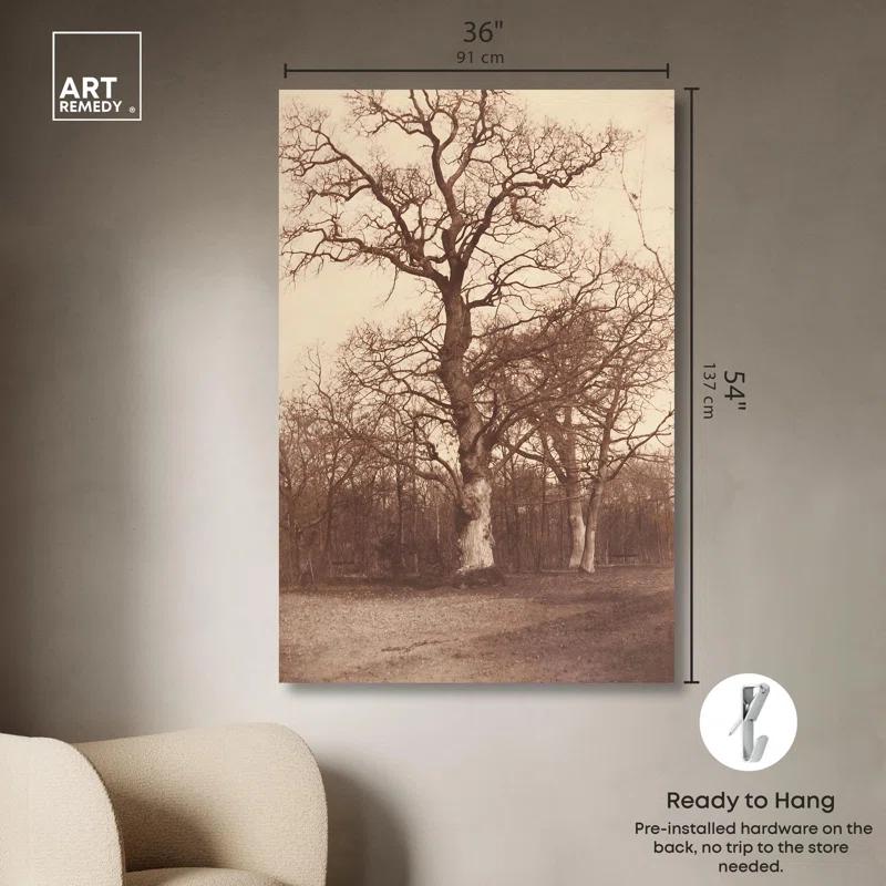 Art Remedy Trees In late 19s Canvas Vintage Landscape Art by Art Remedy