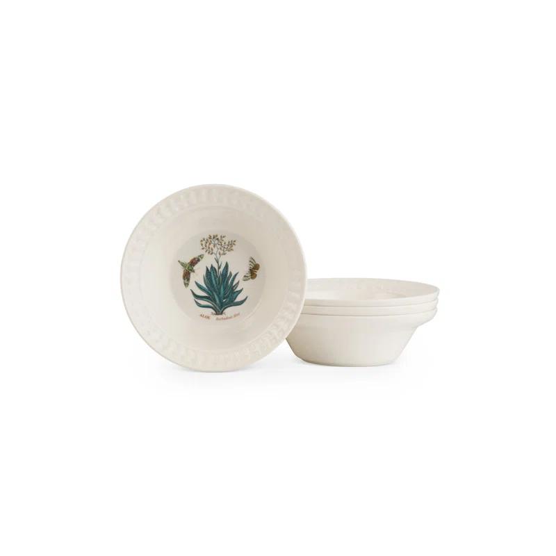 Portmeirion Portmeirion Botanic Garden Harmony Papilio Emerld Cereal Bowl 6" Emerald (Set of 4)
