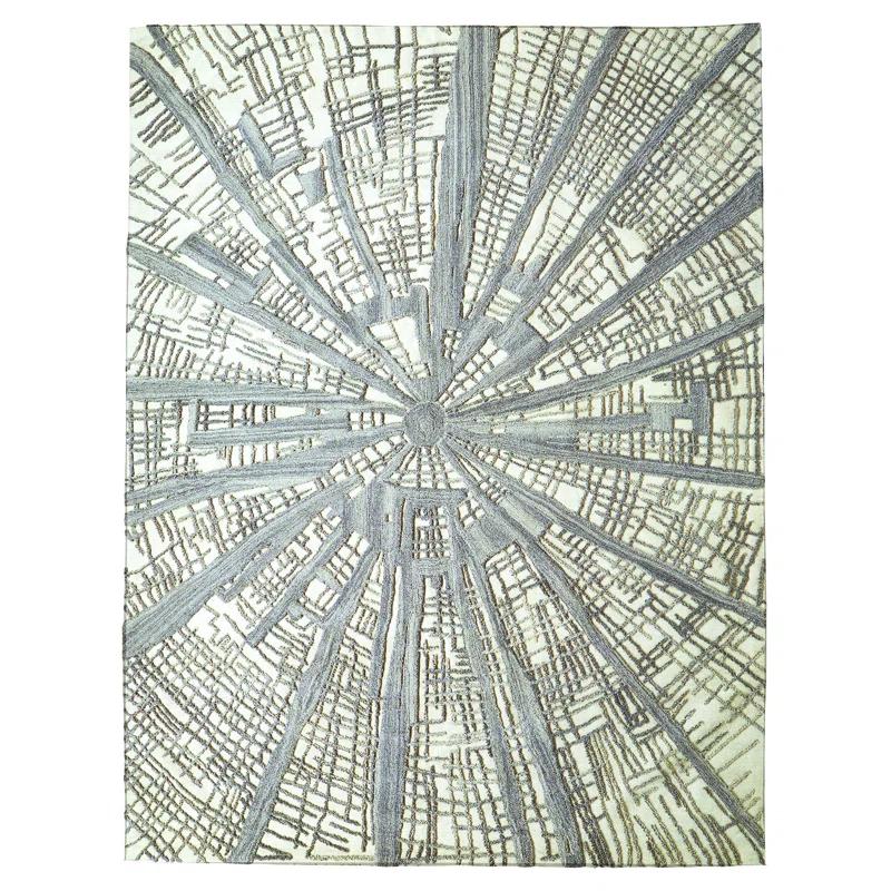 Studio A Home Vortex Rug-Ivory/Natural/Grey