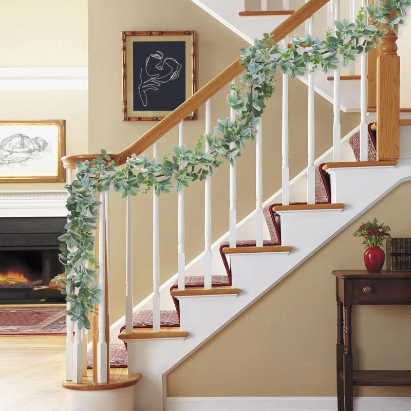Puleo International 72'' in. Faux Lambs Ear Garland