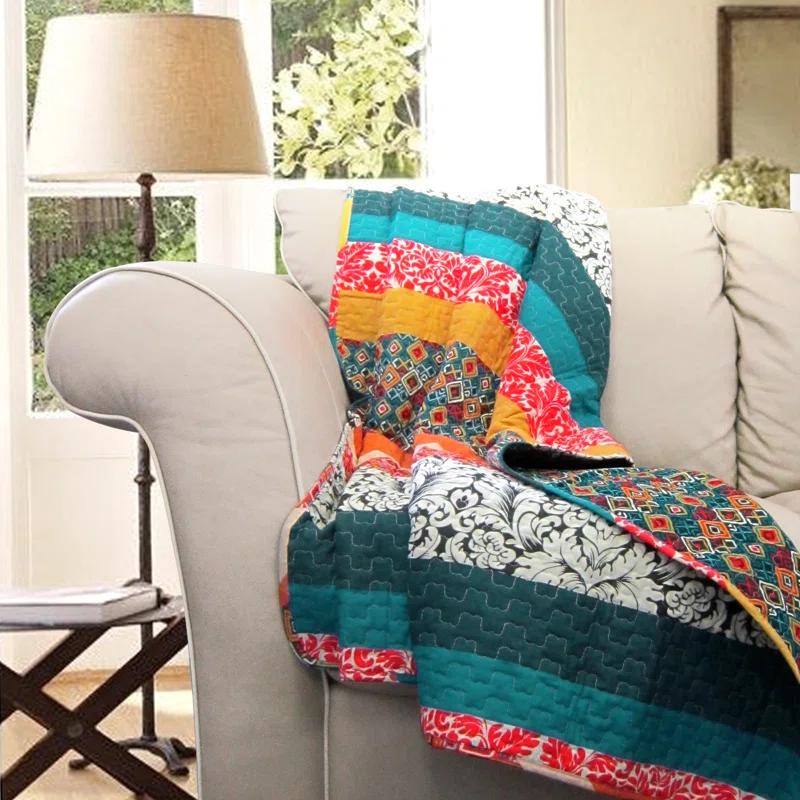 Boho Stripe Cotton Blanket