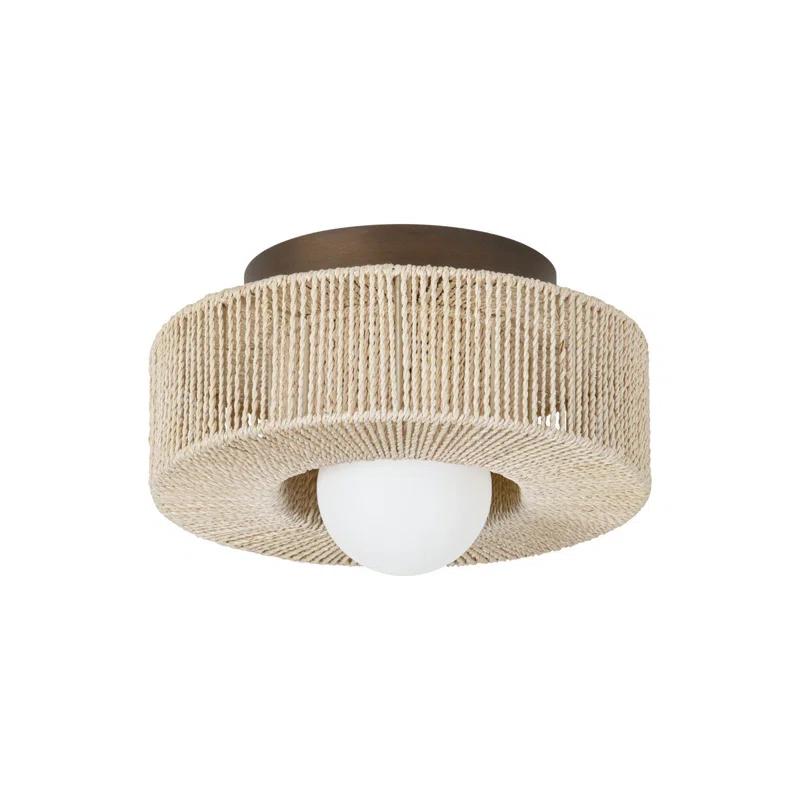 Embeth Flush Mount Light - Bronze / 14"Dia