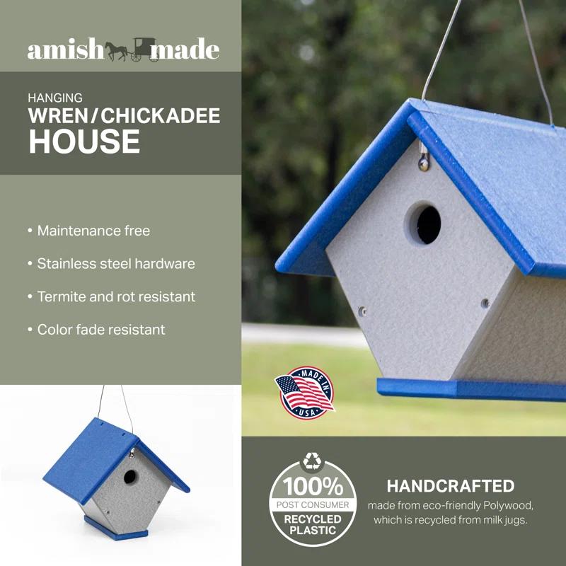 Outdoor Leisure Products 9'' H x 9'' W x 6'' D Hanging No Additional Durability Birdhouse