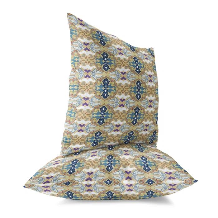 Amrita Sen Floral Elegance Floral Reversible Throw Pillow