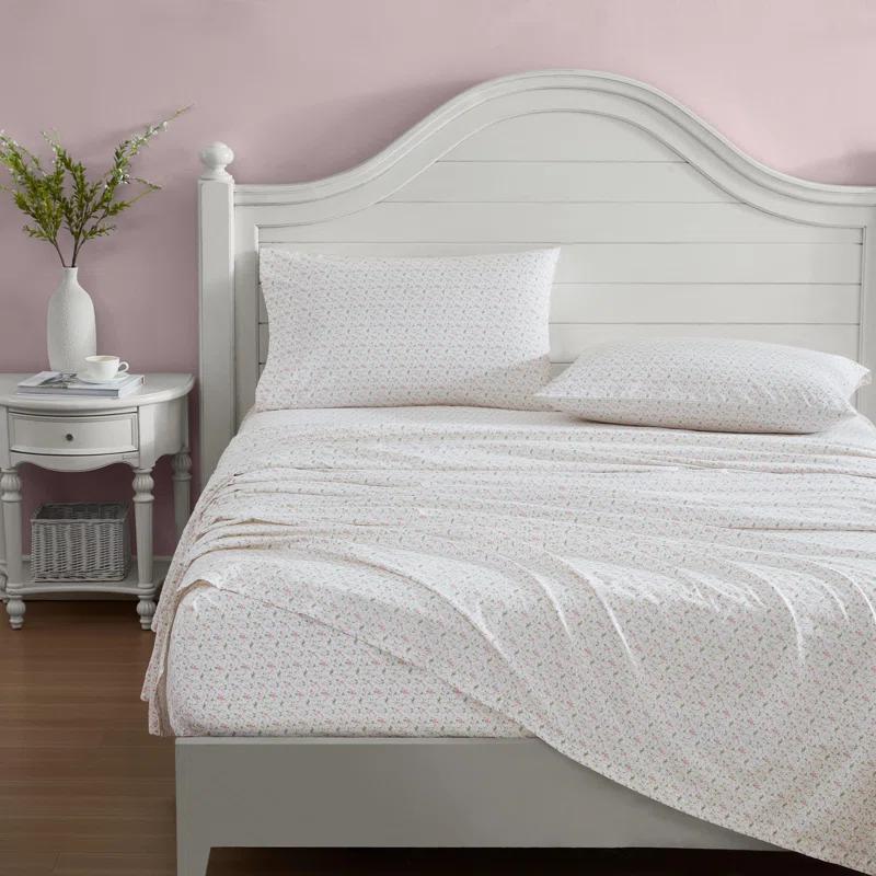 Laura Ashley Laura Ashley Printed Cotton Percale Sheet Set