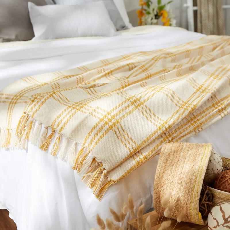 Design Imports Hand Woven Throw Blanket
