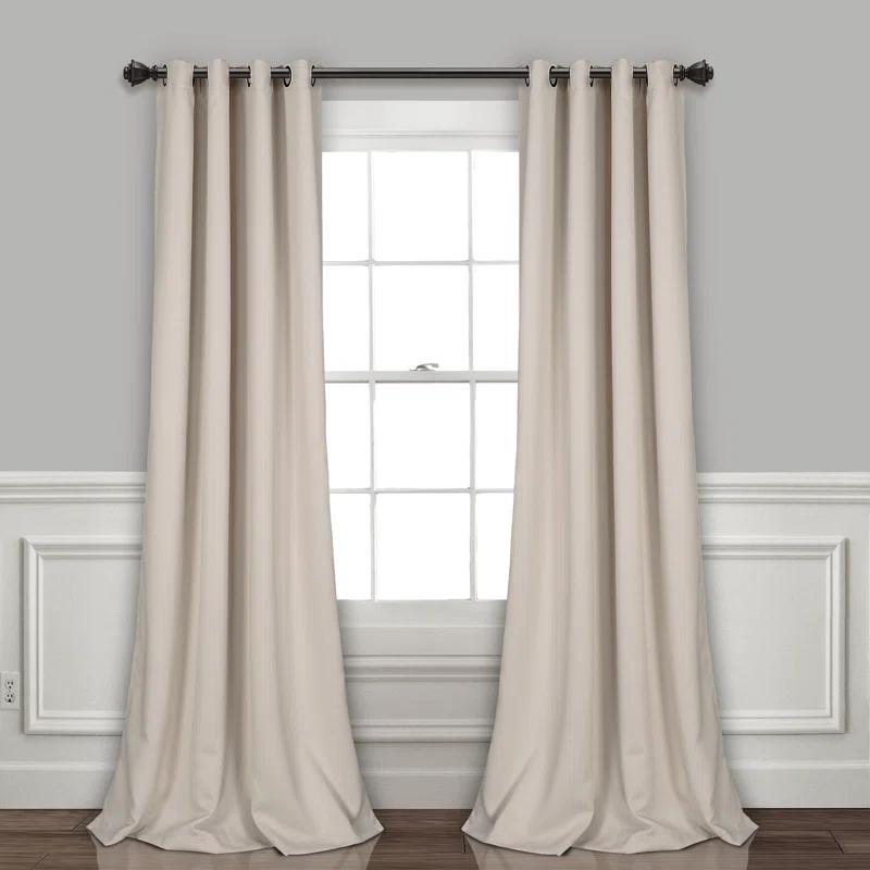 Lush Decor Insulated Polyester Blackout Curtain Pair (Set of 2)