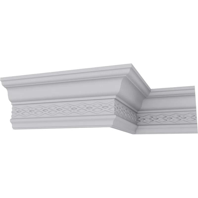 Ekena Millwork 4 1/8"H x 2 3/8"P x 4 7/8"F x 94 1/2"L, (2 3/4" Repeat), Robin Crown Moulding