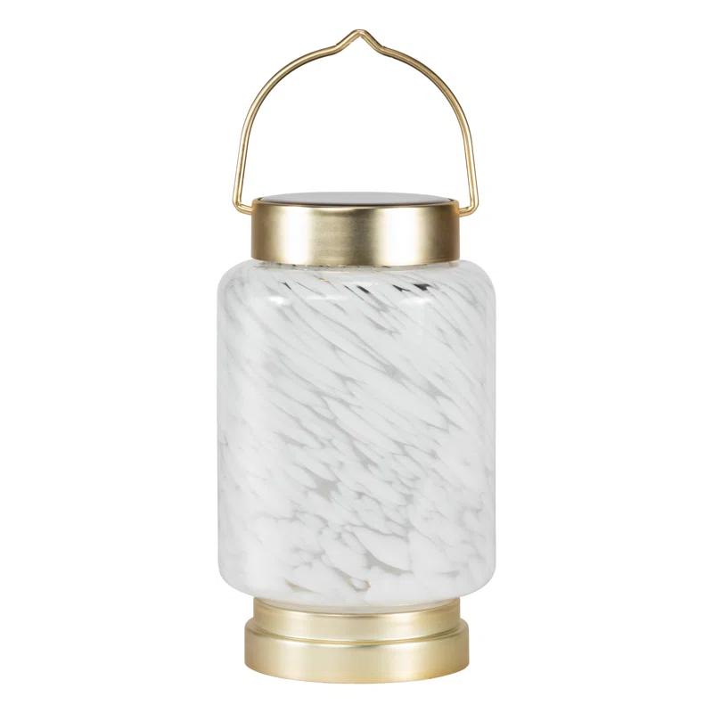 Allsop Home and Garden 7.5'' Solar Powered Integrated LED Outdoor Lantern