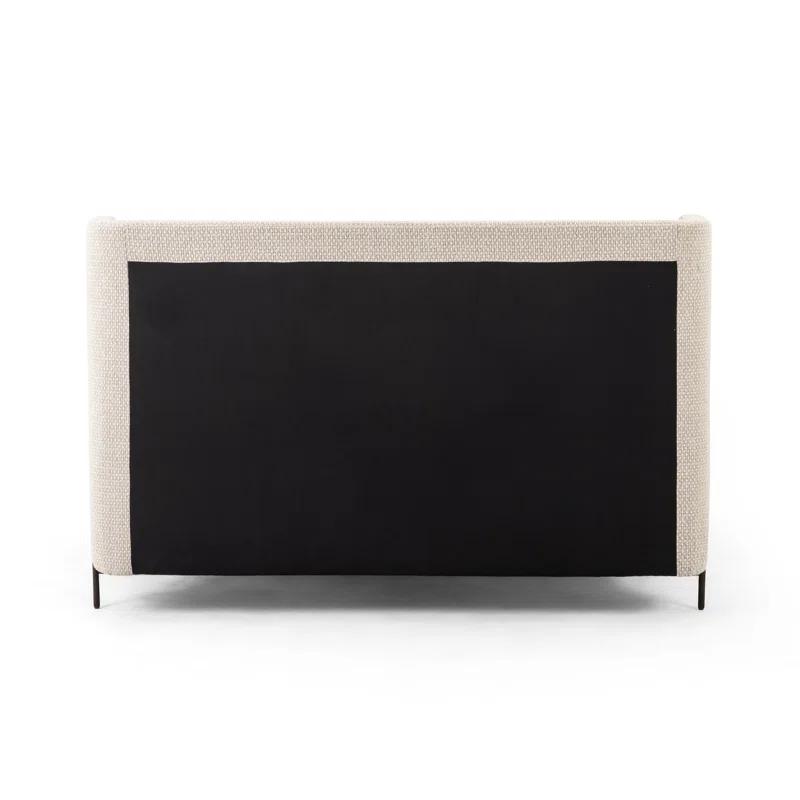 Joss & Main Lenae Upholstered Metal Platform Bed