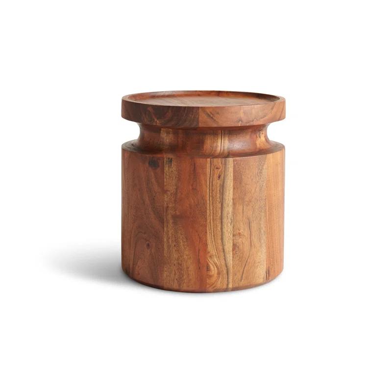 Blu Dot Turn Solid Wood Tray Top End Table