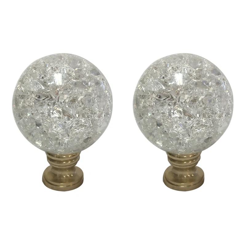Crystal Ball Lamp Finial