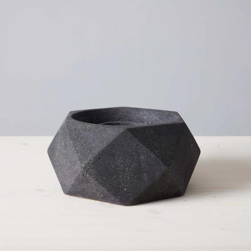 TerraFlame TerraFlame Geo Concrete Table Top Gel Fuel Fire Bowl - Indoor and Outdoor Use