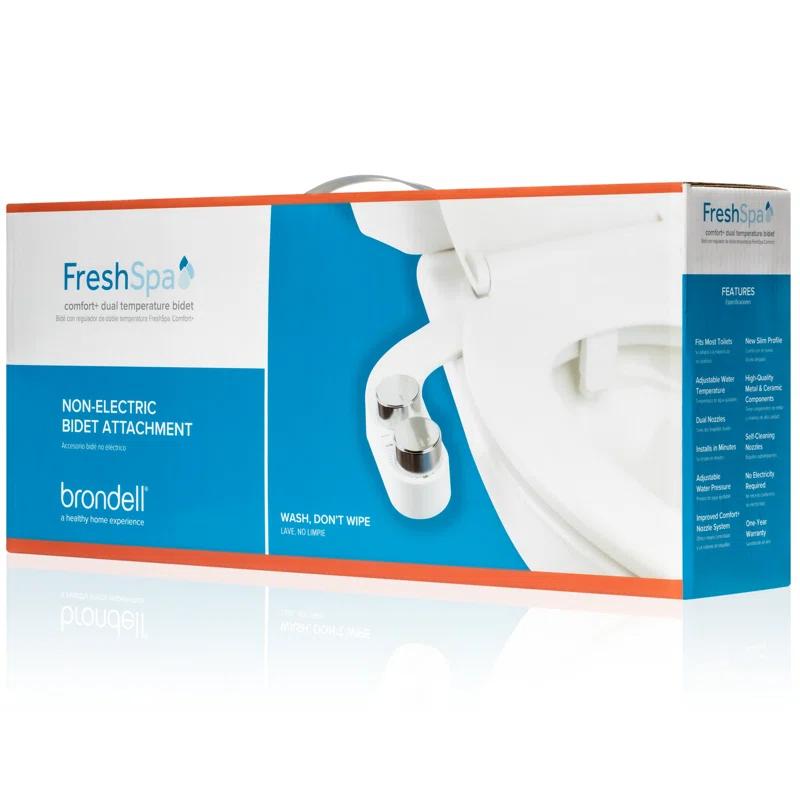 Brondell FSR-25 FSR-25 Freshspa Comfort+ Bidet Attachment, Dual Temp, Dual Nozzles