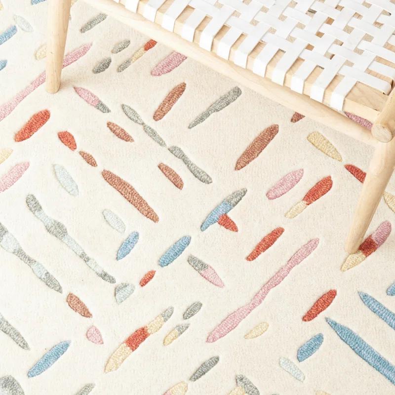 Charters Towers Abstract Handmade Tufted Wool Area Rug