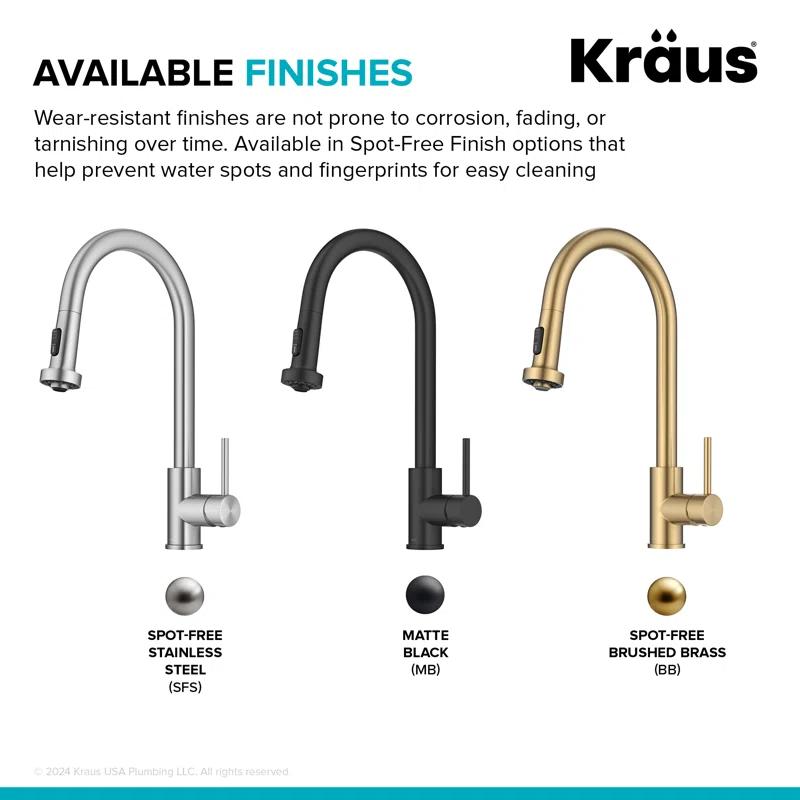 Kraus KSF-1616MB KRAUS Bolden Motion Sensor Single Handle Pull Down Touchless Kitchen Faucet