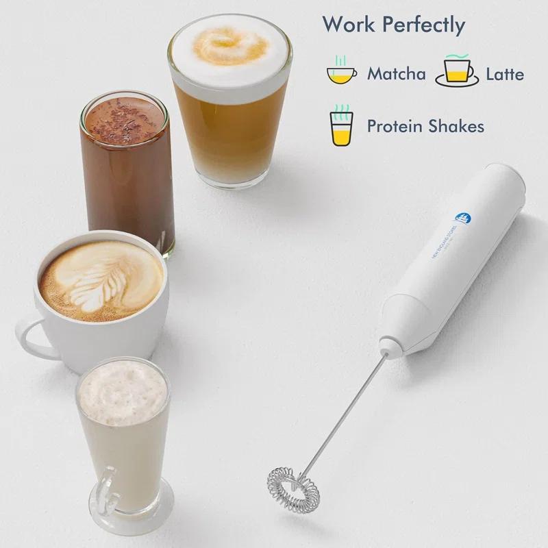 New England Stories Powerful Handheld Milk Frother & Foam Maker – Mini Whisk Drink Mixer For Coffee, Cappuccino, Latte, Matcha, Hot Chocolate (no Stand, Galaxy)