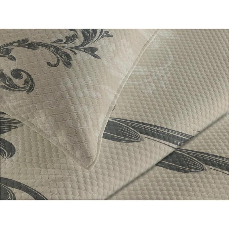 Ambesonne Ambesonne Victorian Bedspread Valentine's Day Taupe Taupe Tan