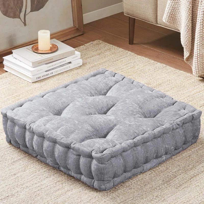Intelligent Design Azza Poly Chenille Square Floor Pillow Cushion