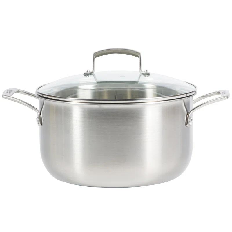 Babish Babish 10 Piece Professional Tri Ply Non Toxic Pots and Pans Cookware Set