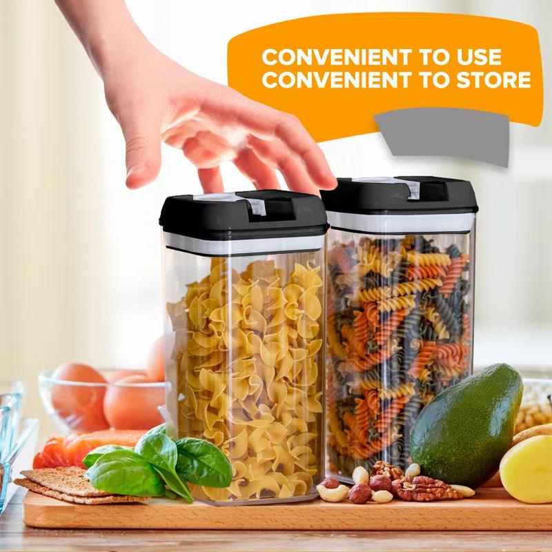 Cheer Collection Food Storage - Set of 6 Containers and 6 Lids (Set of 6)