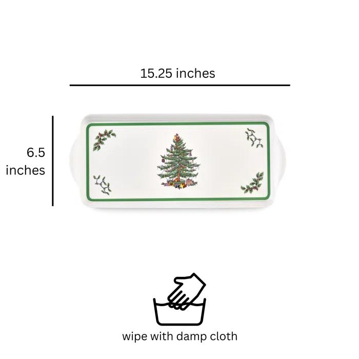 Pimpernel Christmas Tree Melamine Sandwich Tray