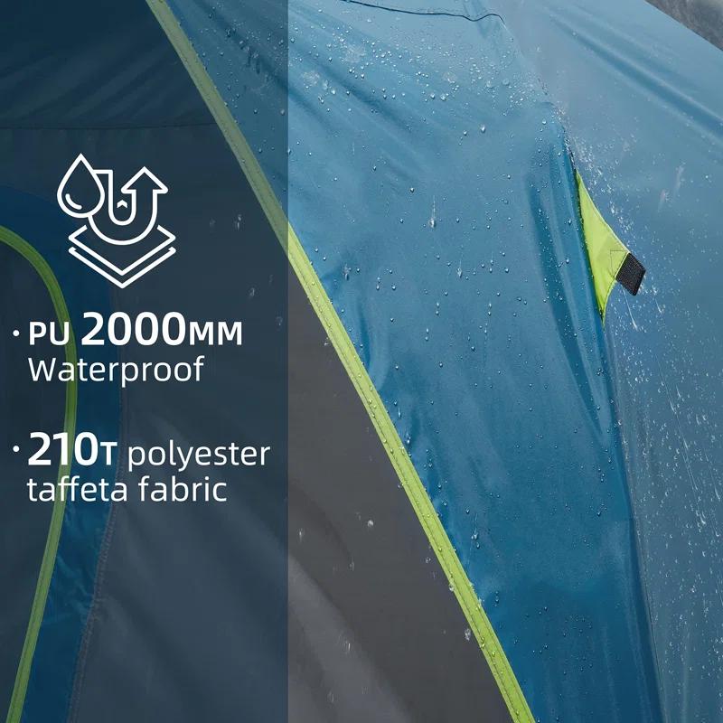 NATIONAL WINDOW Camping Tent 4/8 Person Waterproof Quick Set Up Folding Outdoor Backpacking Tent 4 Person Family Hiking