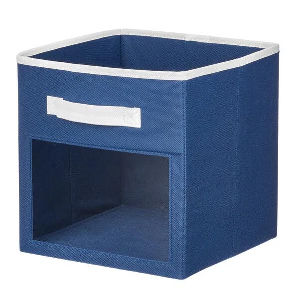 mDesign mDesign Fabric Baby Nursery Storage Cube with Front Window