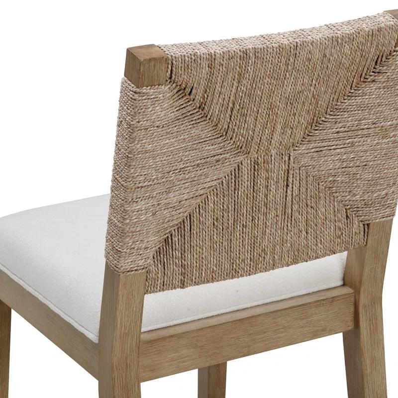 Nathan James Beacon Upholstered Counter Stool with Solid Wood Frame