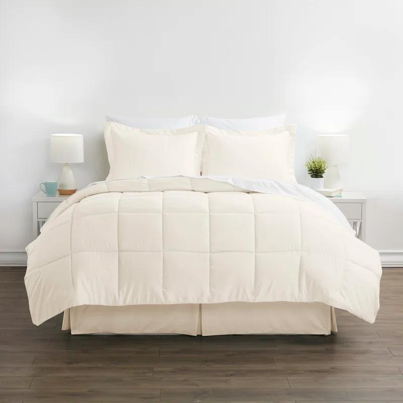 IEnjoy Home Simply Soft 8 Piece Microfiber Complete Bedding Set