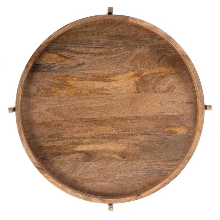 Butler Specialty Damirra Wood And Metal Accent Table In Brown