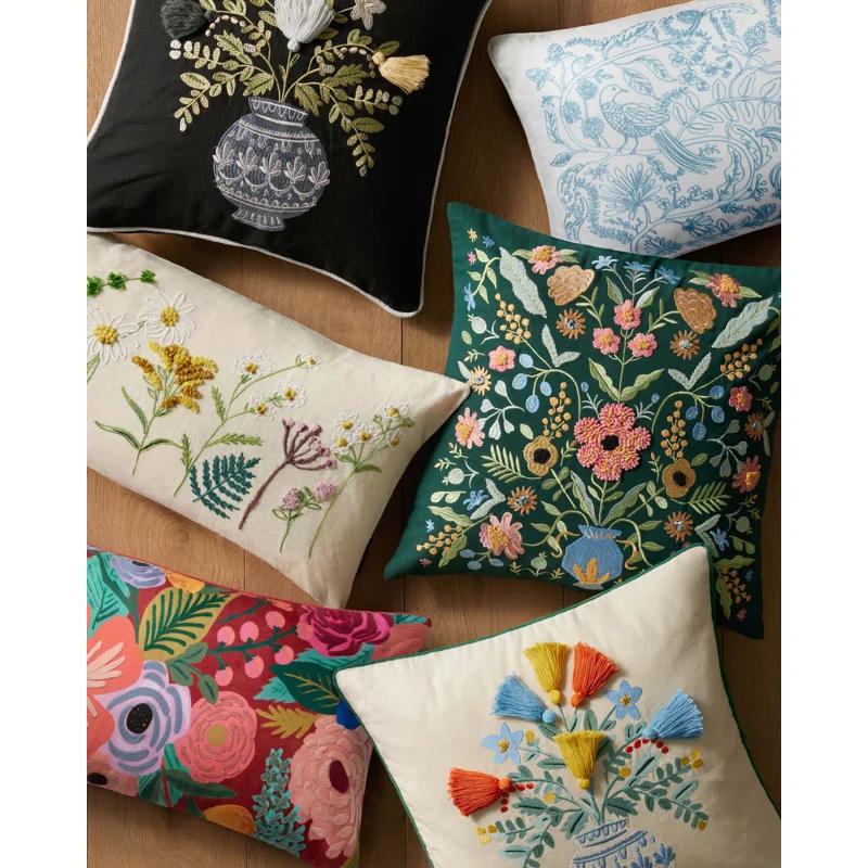 Rifle Paper Co. x Loloi Rifle Paper Co. X Loloi Wildflowers Cream Pillow