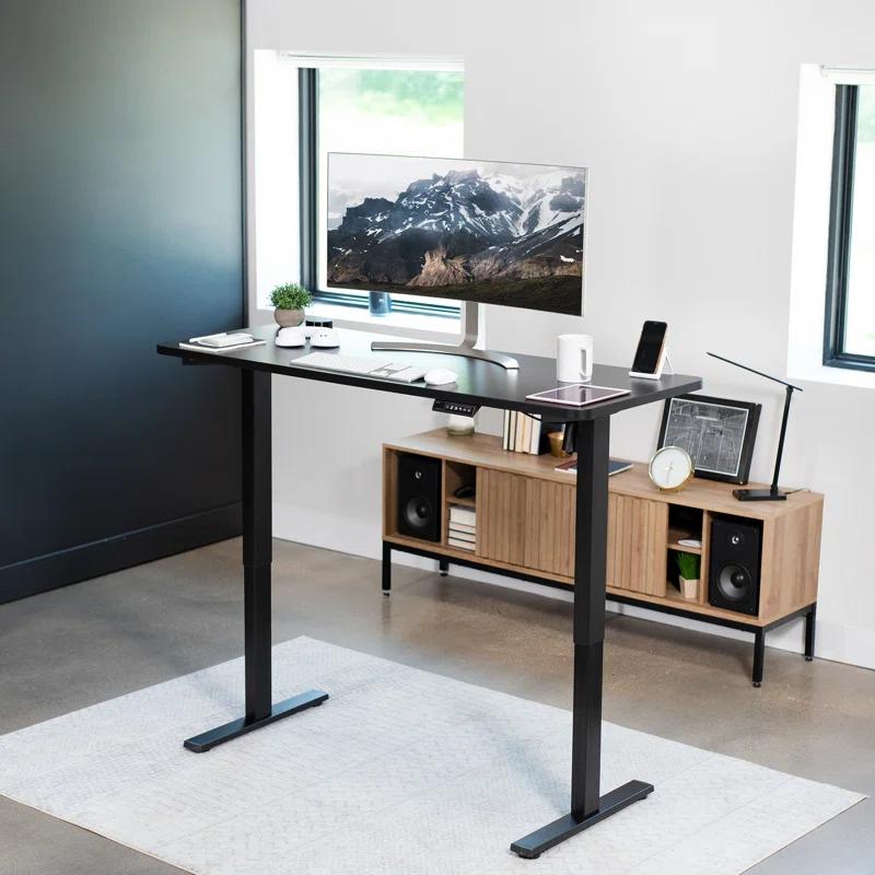 VIVO Single Motor Electric Desk with Push Button Memory Controller