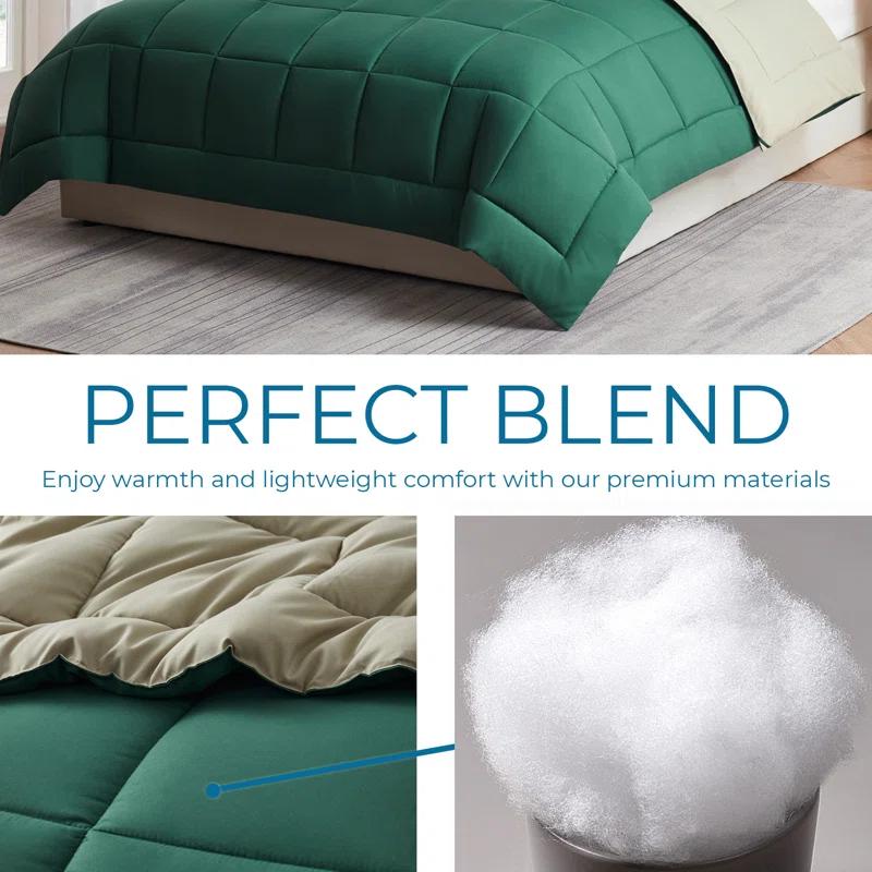 Nestl Nestl All Season Solid Lightweight Down Alternative Reversible Comforter