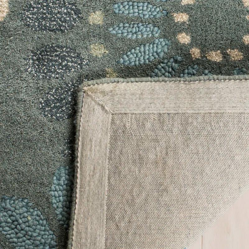 World Menagerie Arber Jardin Hand Tufted Wool Floral Rug