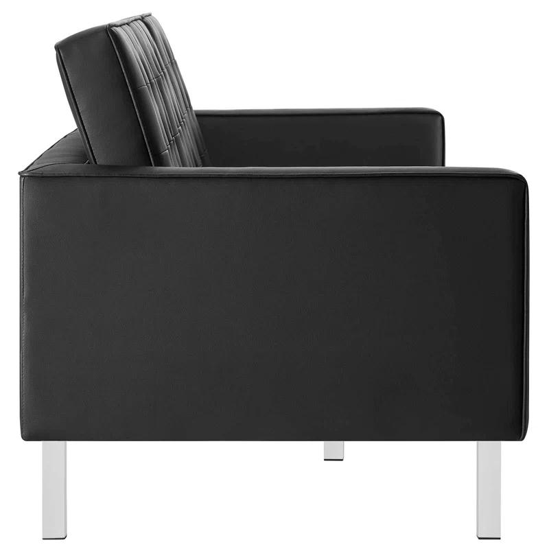 Modway Loft Tufted Vegan Leather Sofa by Modway