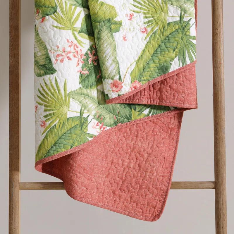 Tommy Bahama Aregada Dock Cotton Reversible Quilt Set