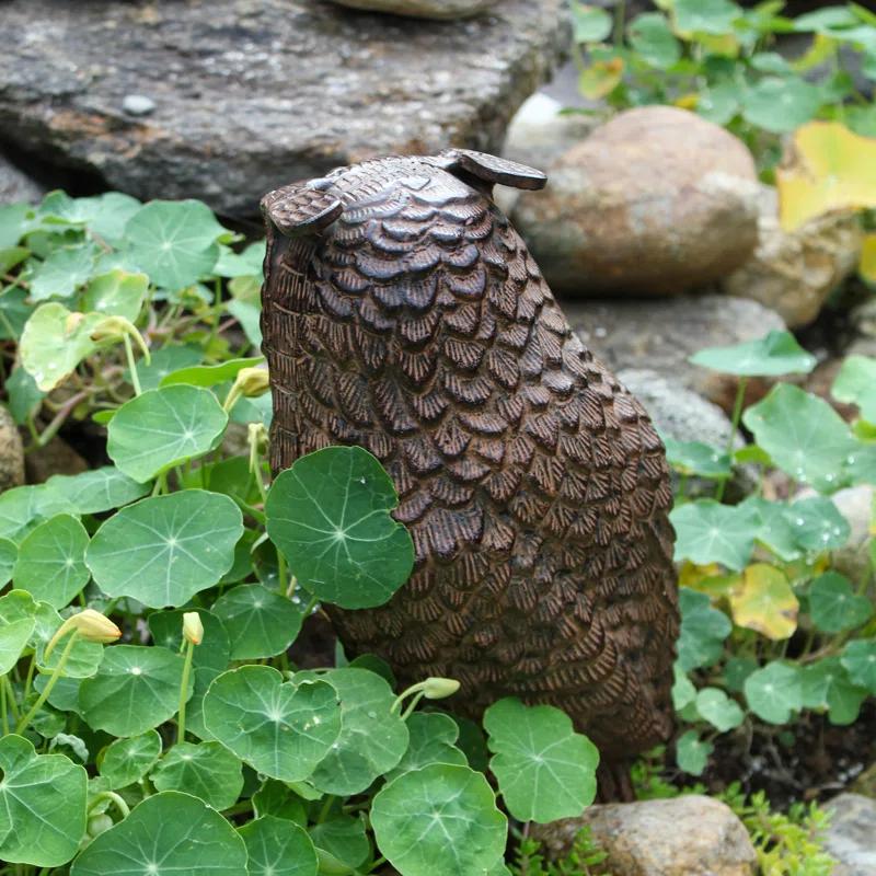 Millwood Pines Shaeffer Bird Metal Garden Statue