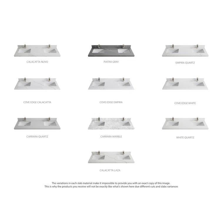 Willow Collections Parker 72'' Double Bathroom Vanity with Top