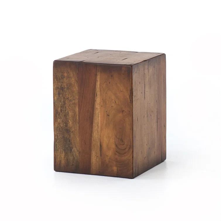 Parkview Square Reclaimed Wood End Table (14")