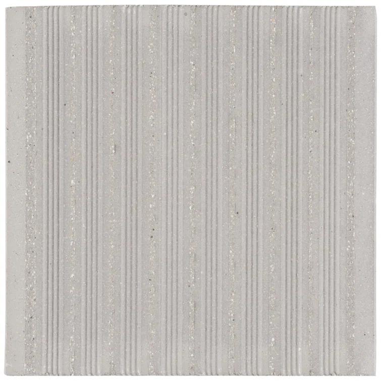 Merola Tile Quarry 6" x 6" Ceramic Bullnose Tile Trim in Gray