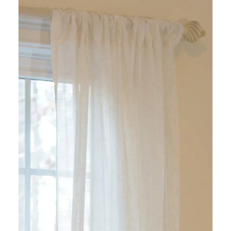 Pompeia Synthetic Sheer Curtain Panel