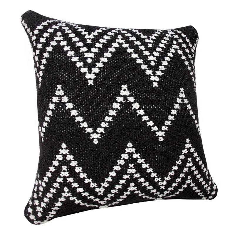 Evette Rios Textured Cotton Throw Pillow