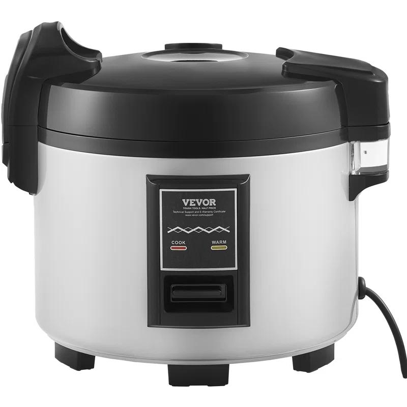 Commercial Rice Cooker 45-Cup Non-Stick Pot 9L 12H Keep Warm