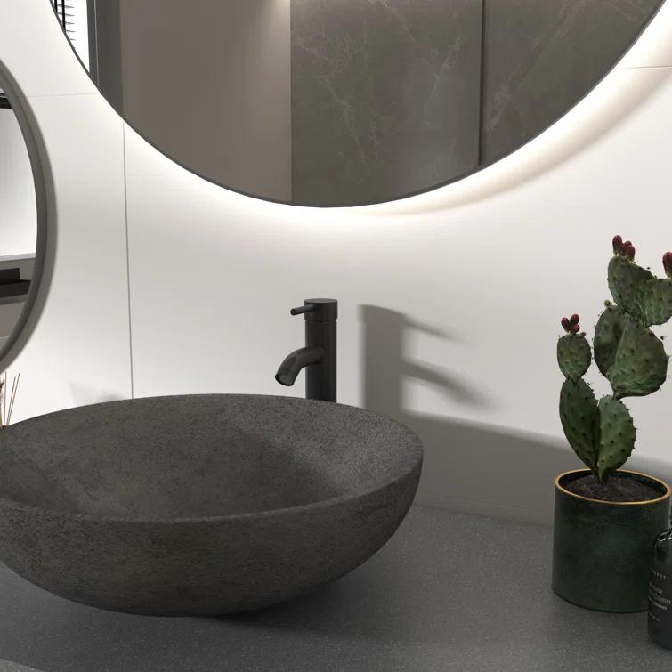 VIBRANTBATH Vessel Sink Faucet Single-handle Bathroom Faucet with Drain Assembly A-99052H-B-2