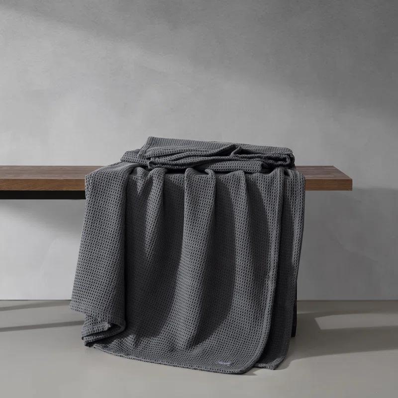 Vera Wang Vera Wang Waffleweave Cotton Blanket